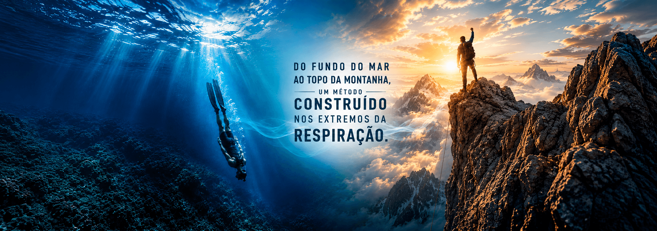 Do fundo do mar ao topo da montanha: um método construído nos extremos da respiração.